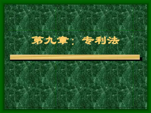 专利法 PPT
