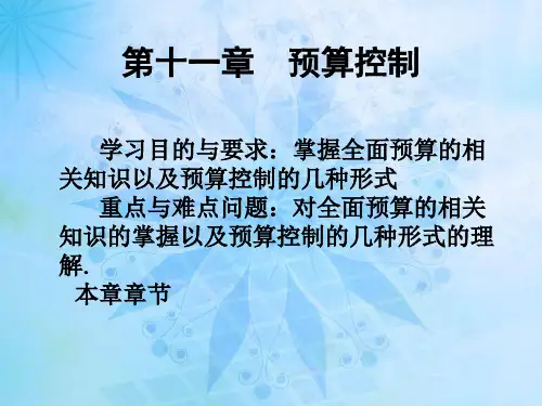 《预算控制》PPT课件 (2)