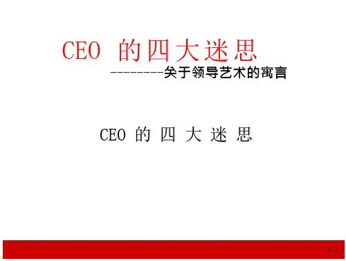 CEO的四大迷思(领导力经典讲义) (45页)