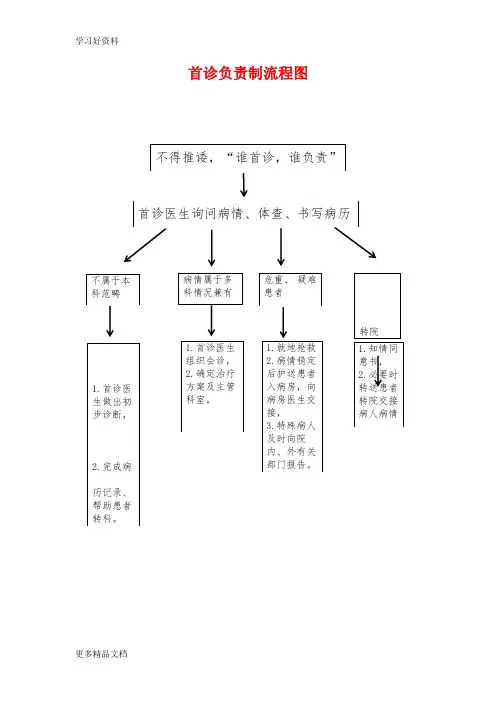 首诊负责制流程图资料。
