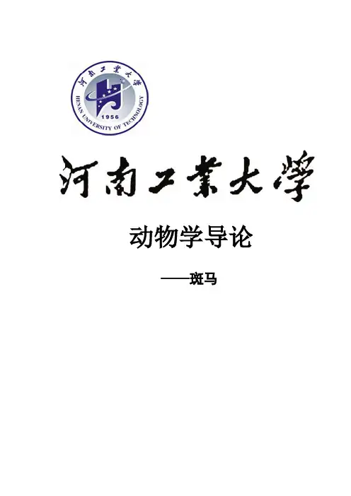 动物学导论 斑马
