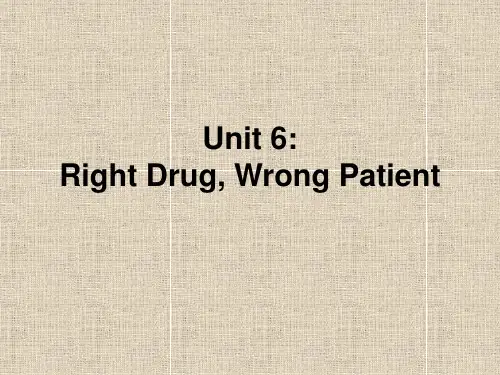 Unit 06 Right Drug_英语阅读