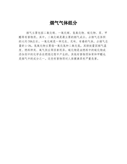 烟气气体组分