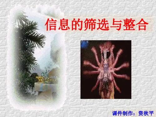 高考复习信息的筛选与整合ppt课件下载