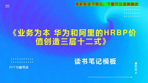 《业务为本 华为和阿里的HRBP价值创造三层十二式》读书笔记思维导图