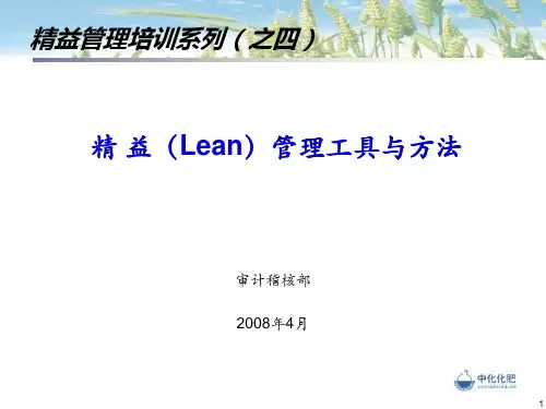 精 益(Lean)管理工具与方法