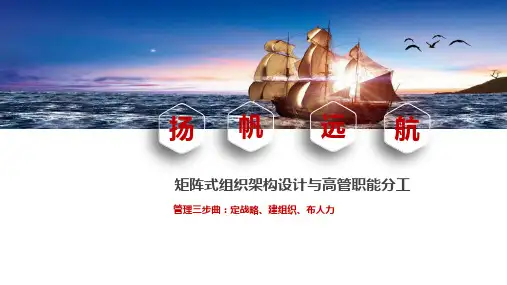 企业矩阵组织架构与高管职能分工