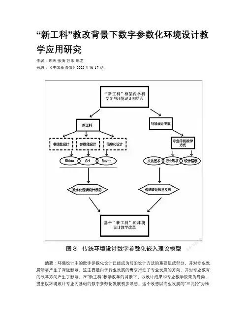 “新工科”教改背景下数字参数化环境设计教学应用研究