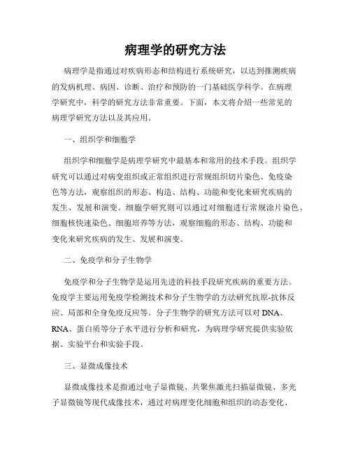 病理学的研究方法