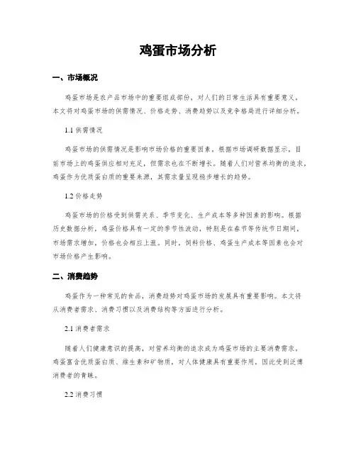 鸡蛋市场分析