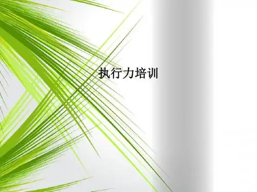 执行力培训PPT课件
