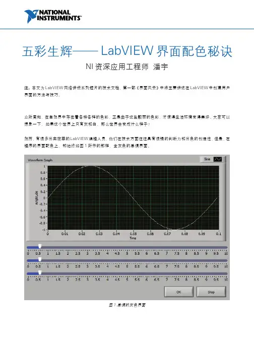 五彩生辉—— LabVIEW 界面配色秘诀
