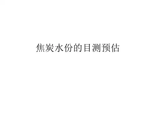 焦炭水份的目测预估
