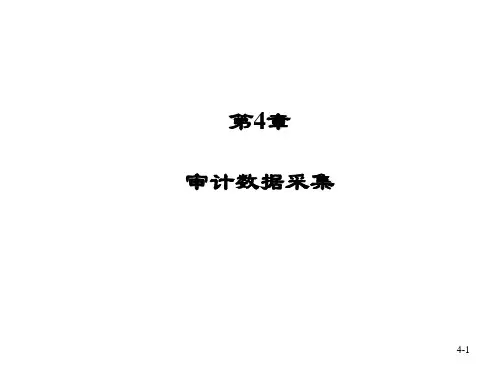《计算机辅助审计原理及应用(第三版)》PPT第4章 审计数据采集