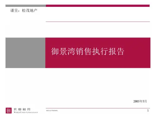世联御景湾销售执行报告1