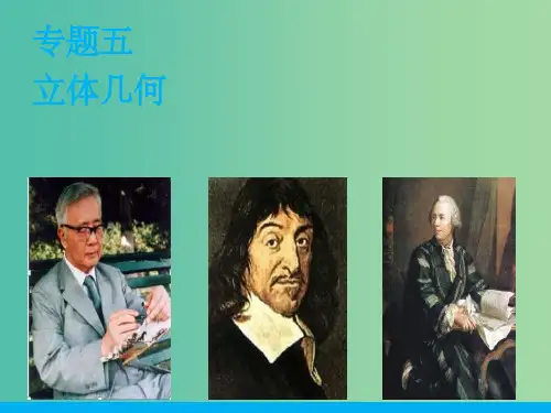 高考数学二轮复习 专题五 第1讲 空间几何体配套课件 理