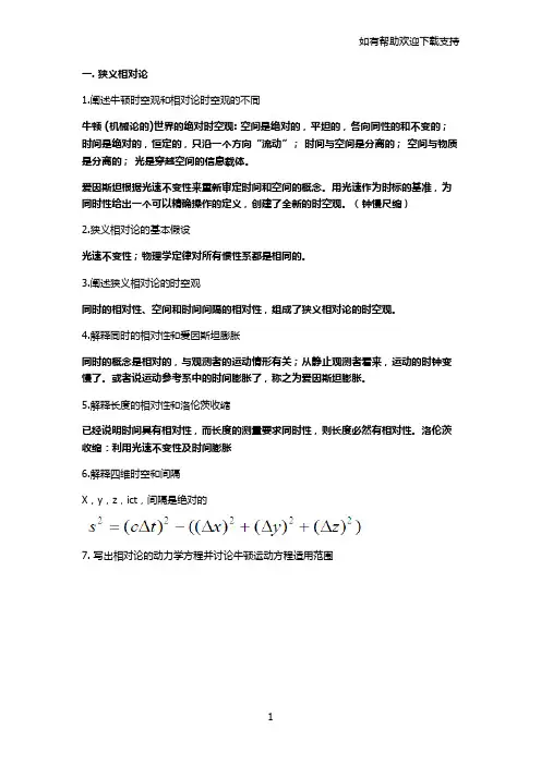 近代物理知识点完全详解