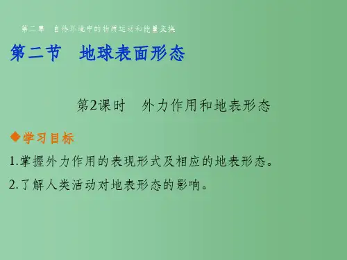 高中地理 第二章 第二节 第2课时 外力作用和地表形态课件 湘教版必修1