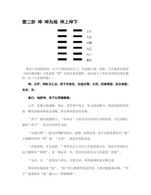 第二卦 坤 坤为地 坤上坤下