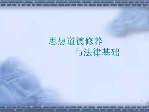 思想道德修养与法律基础第五章课件洁