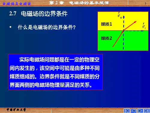 2.7电磁场的边界条件解析