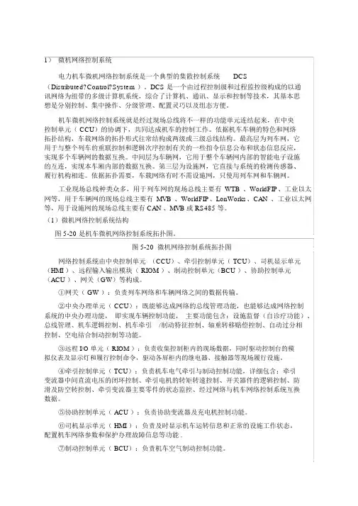 机车网络控制系统