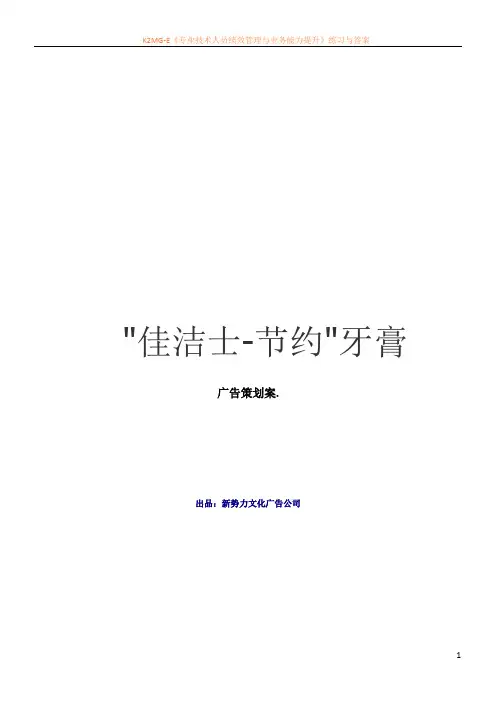 大学广告策划案作业.