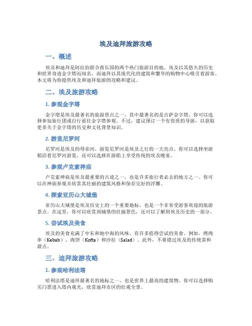 埃及迪拜旅游攻略