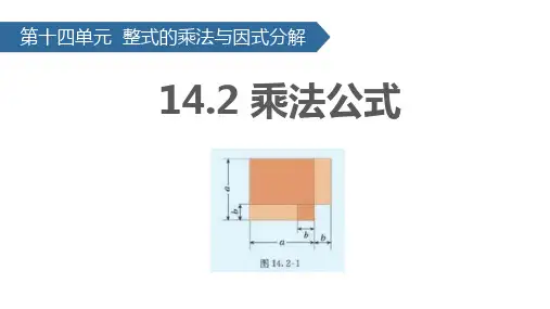 人教版八年级数学上册 14.2 乘法公式 课件