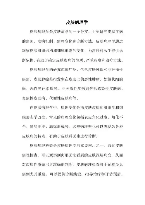 皮肤病理学
