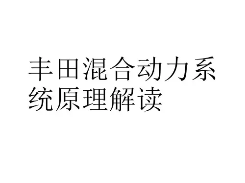 丰田混合动力解读PPT优秀课件