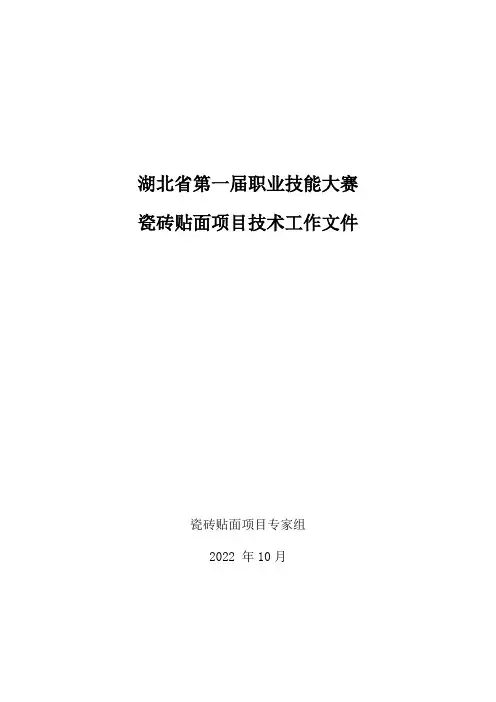 瓷砖贴面项目技术文件