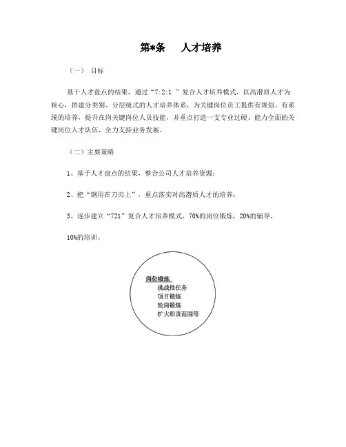 人才盘点后的人才培养方案