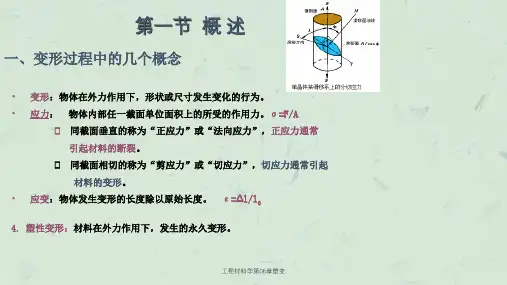 工程材料学第06章塑变课件