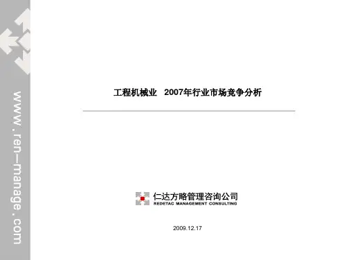 工程机械行业市场竞争分析.pptx