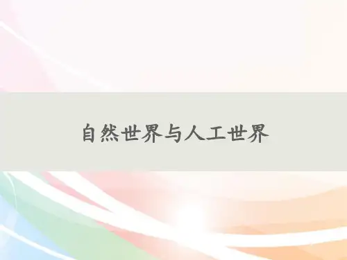 一年级上册科学课件-10 自然世界与人工世界 ｜苏教版 (共16张PPT)