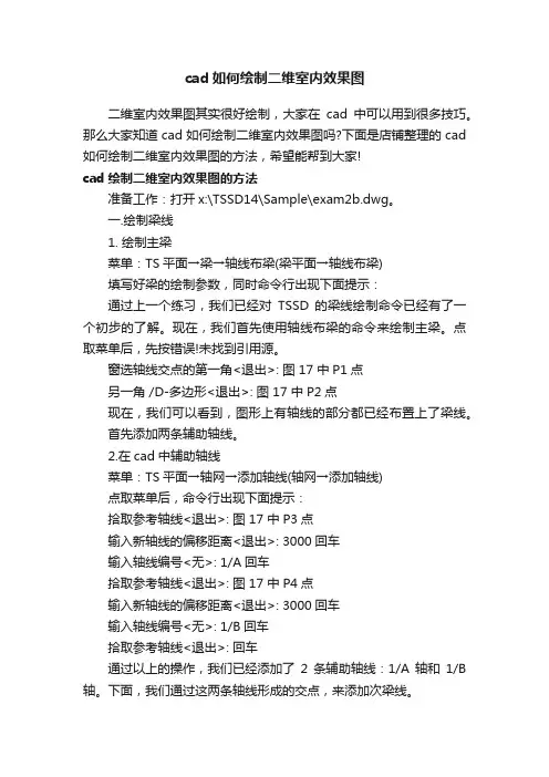 cad如何绘制二维室内效果图