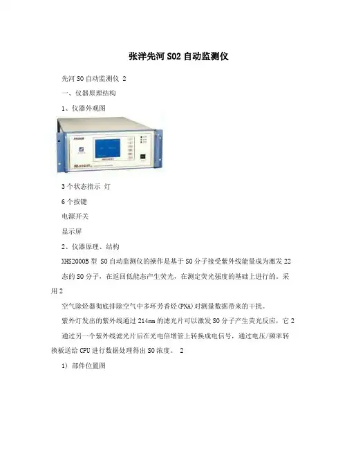 张洋先河SO2自动监测仪