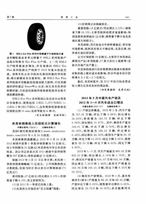 2012年5月中国汽车产销及2012年1—5月汽车进出口情况