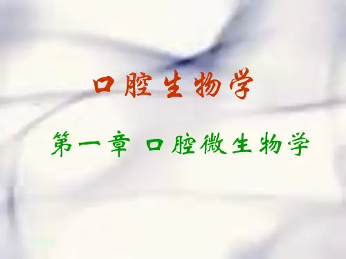 《口腔生物学》PPT课件