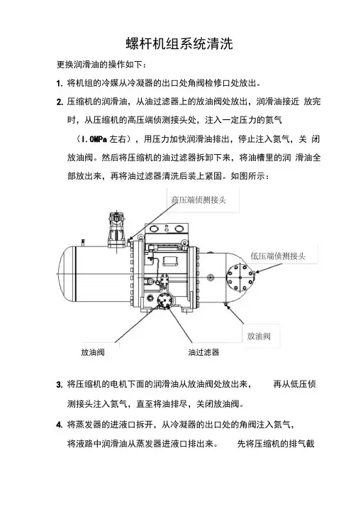 杭州水冷螺杆机组冷冻油更换方案