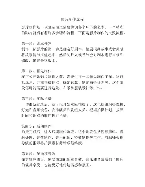 影片制作流程