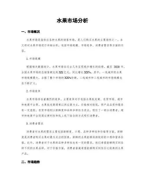 水果市场分析