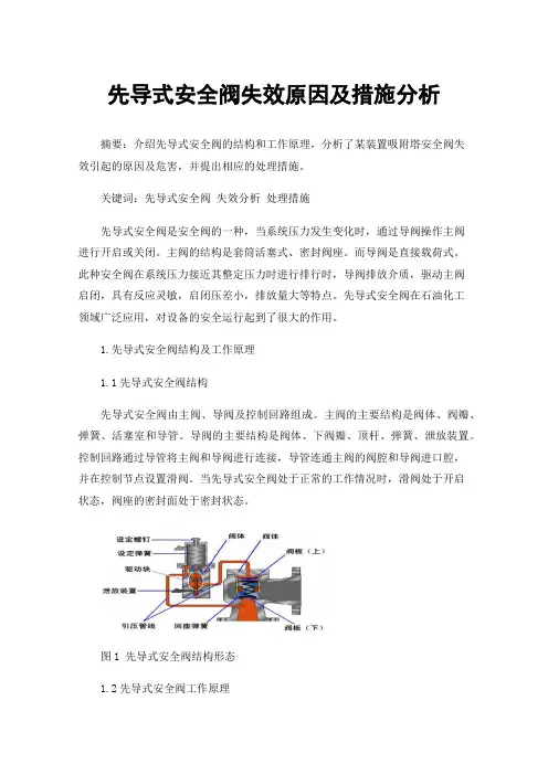 先导式安全阀失效原因及措施分析
