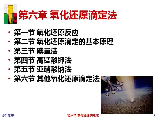 第六章氧化还原滴定法
