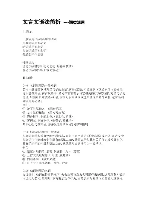 文言文语法简析