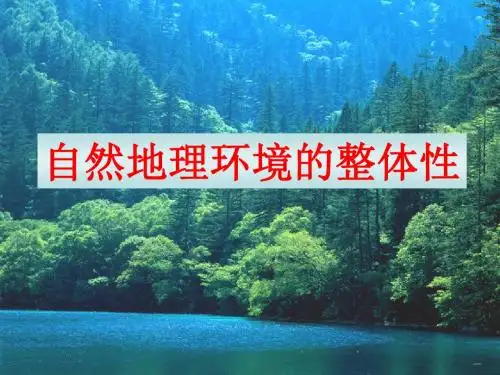 6.1自然地理环境的整体性  花花