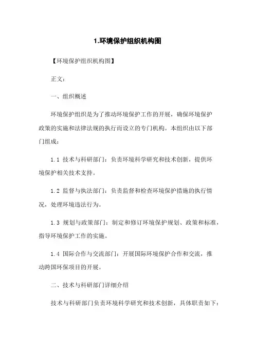 1.环境保护组织机构图
