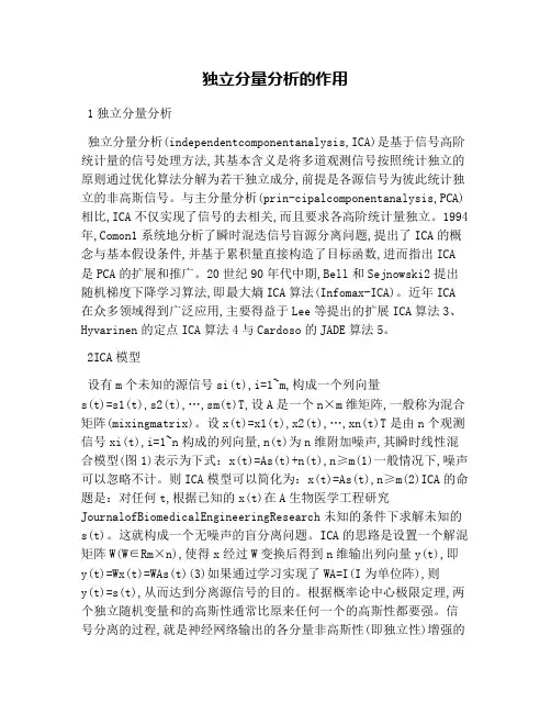 独立分量分析的作用