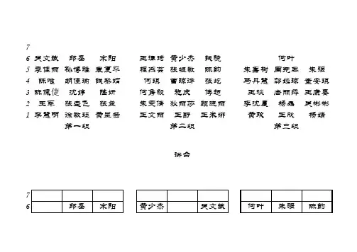 2006学年班级管理表格